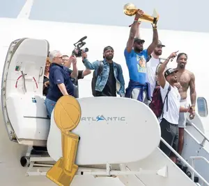 Kyrie Irving #2, LeBron James #23, Tristan Thompson