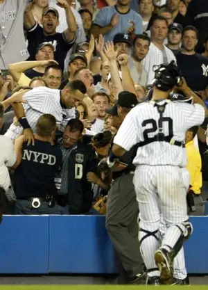 New York police officers and fans help New