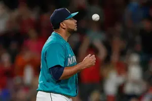 SEATTLE, WA - JUNE 24: Relief pitcher Joaquin