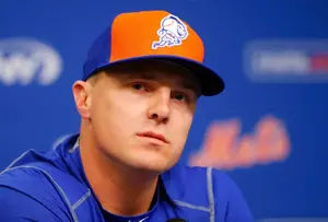 Jay Bruce of the New York Mets speaks