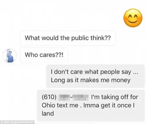 Carefree: The mother of two stated she didn't care what anyone else would think because she just wants to make money 
