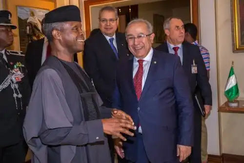 Osinbajo with Mr-Ramtane Lamamra, Minister of-Foreign-Affairs and International Cooperation
