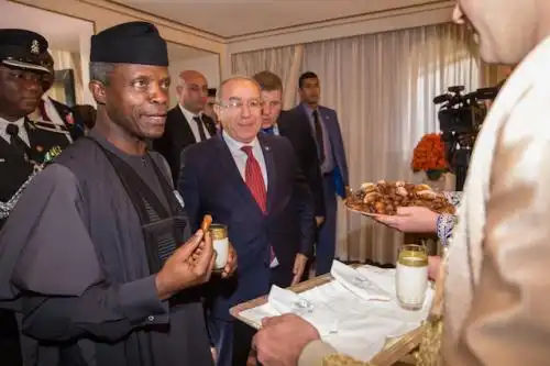 Osinbajo: Having a taste of Algerian hospitality