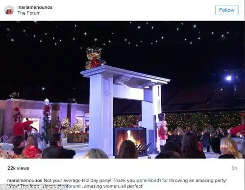 Maria liked it! Maria Menonous shared a look at the stage where men wore soldier suits
