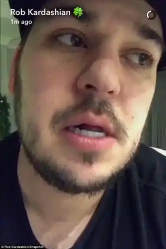 Ouch: 'She left me and she took the baby': Earlier Rob has shared heartbreaking video of his empty house after Blac Chyna fled with their new baby Dream