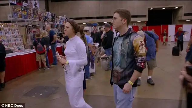 Super fans: Star Wars faithful flocked in droves to autograph signings featuring Fisher 