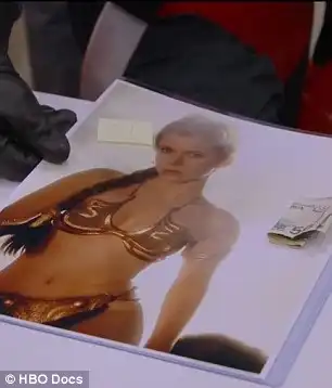 Jedi swag: Fisher said she liked connecting with Star Wars fans on her autograph outings