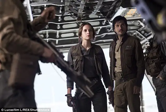 Reaching for the stars: Diego said he was in disbelief after landing a lead role in Rogue One, alongside co-star Felicity Jones