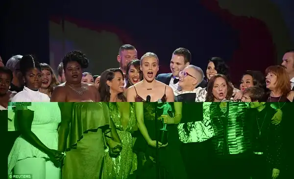 Par for the course: The entire cast of Orange Is The New Black accepted Ensemble in a Comedy Series for the third consecutive year
