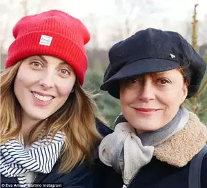 Celebrity offspring: Eva is the actress daughter of Oscar winner Susan Sarandon and Italian film director Franco Amurri. She and her mom are pictured in an Instagram selfie she shared