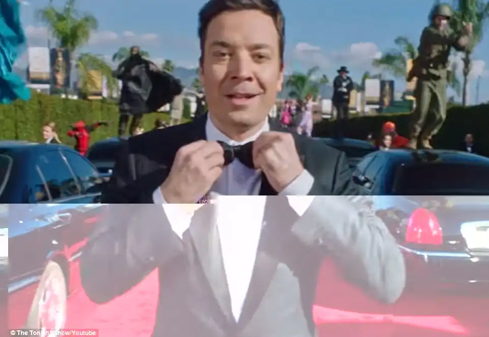 Host with the most: the show began with a star-studded song and dance