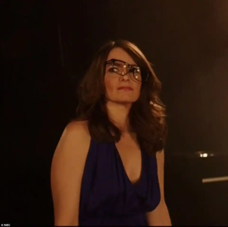 Partner in crime: Tina Fey was featured in the opening video