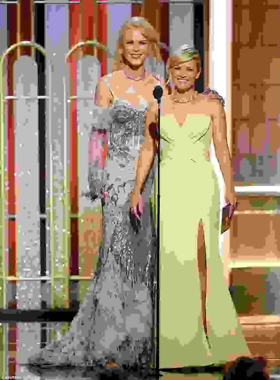 Blonde beauties: Nicole Kidman and Reese Witherspoon looked absolutely stunning