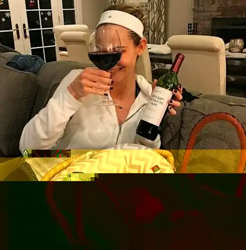 Cheers: The energetic reality star last week showed off a wine called 'Aspen slept through the night,' an homage to her adorable infant daughter