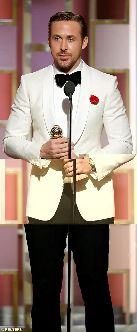 Emotional: Ryan Gosling and Emma Stone gave emotional speeches as they enjoyed big wins for La La Land at the 74th annual Golden Globes on Sunday night