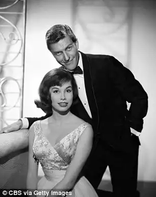 Her early years: The star with Dick Van Dyke for The Dick Van Dyke Show in 1961