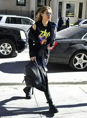 Been there done that: Gigi displayed her devotion to boyfriend Zayn Malik on Valentine's Day by rocking the official merchandise