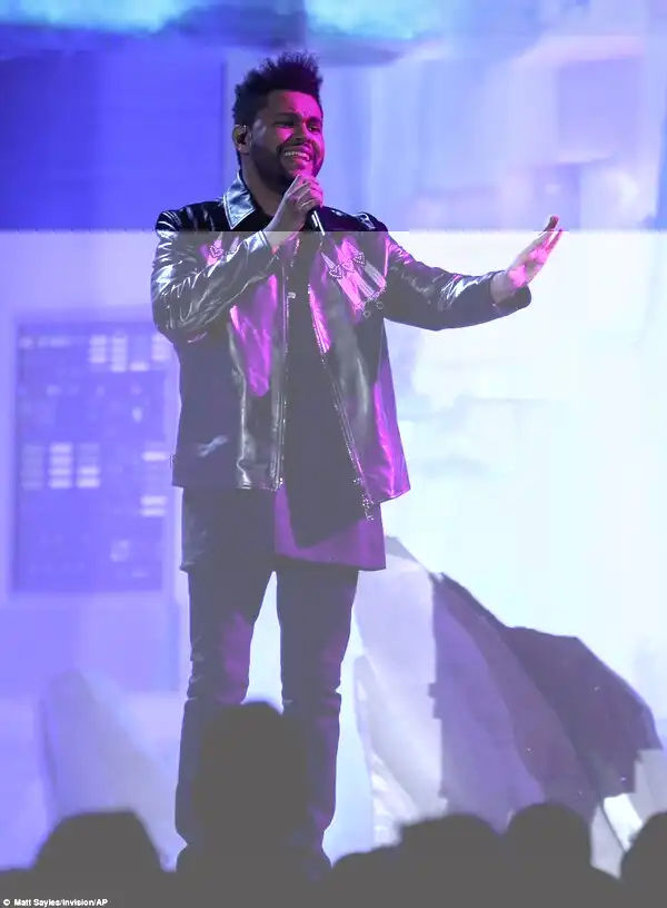 Star Boy: The Weeknd performed his hit I Feel It Coming