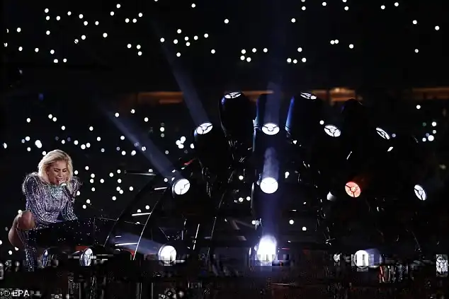 A million reasons: Gaga shouted out to her parents as she sang her recent ballad Million Reasons and played the piano