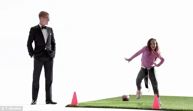 Funny: He then congratulates a young girl on her cool moves