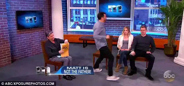 Not Matt: The comedian gets excited when it's discovered that Matt isn't the baby's father