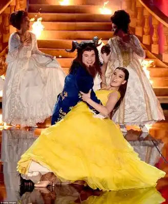 Kicking things off: DeVine was dressed as the Beast for the opening musical number