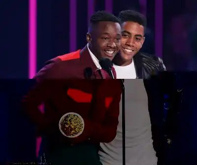 Pushing back bondaries: 'This award represents more than a kiss. This is for the others, the misfits,' Jerome told the crowd