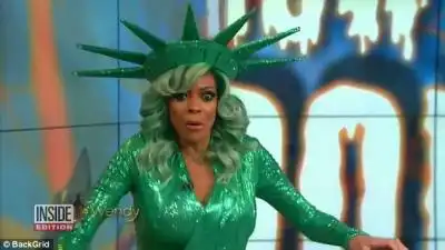 Fainting spell: Wendy fainted while dressed as the Statue Of Liberty during her Halloween episode