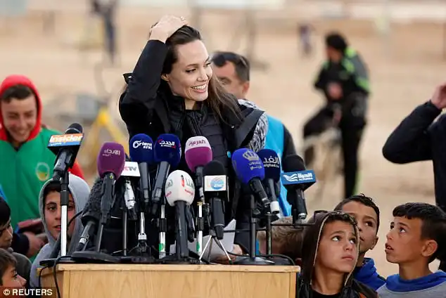 The actress said most Syrian refugees had exhausted any savings they had and the vast majority were surviving on less than three dollars a day