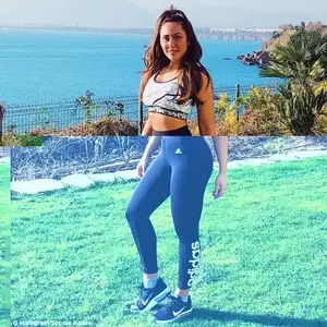 Transformed: Sophie unveiled her weight loss on Instagram last week, having lost an impressive two stone in weight