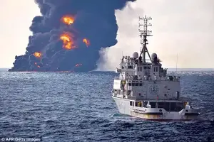 'No hope of finding survivors': Two bodies were recovered from the tanker yesterday, and another body was found on Monday and taken to Shanghai for identification