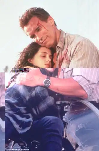 Shocking: Dushku was only 12 when she appeared in the movie, playing Schwarzenegger's daughter 