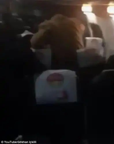 The scenes recorded by a passenger