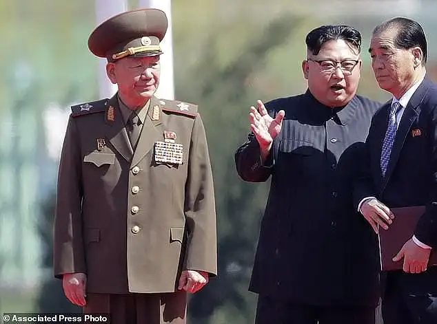 It comes after rumours spread that Vice Marshal Hwang Pyong-so (left with Kim Jong-un), the most senior figure in the military, was expelled for his 'impure attitude'