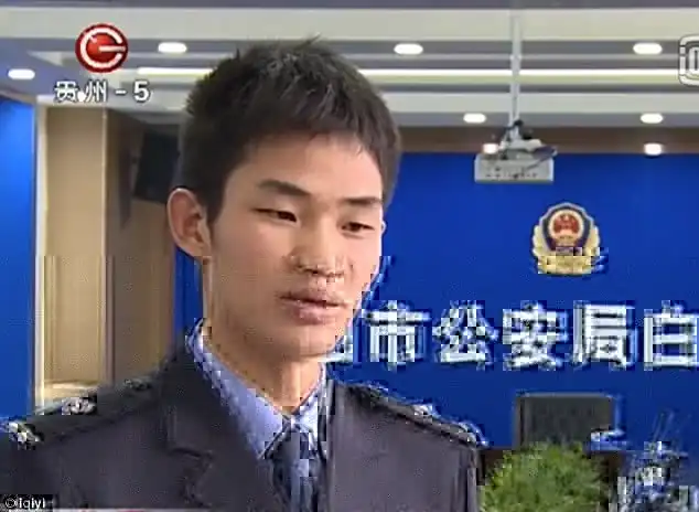 Officer Peng, pictured, believed the handprints at the side of the window is crucial to the case