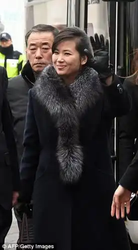 TV stations in South Korea aggressively reported on Hyon's career and band, as well as her fox-fur muffler, boots and facial expressions