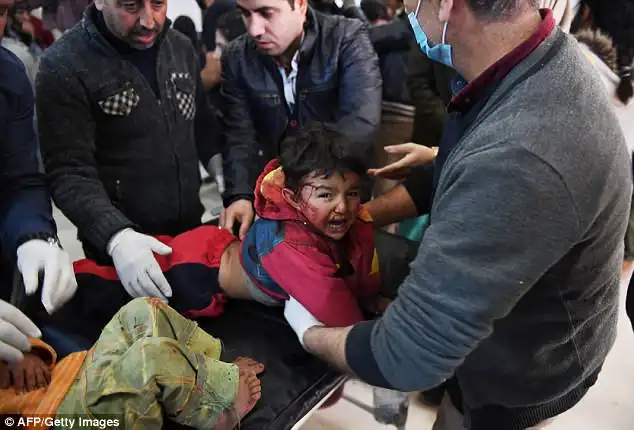 Casualty: Some 55 civilians have reportedly been killed by Turkish airstrikes in Afrin since the start of the offensive ten days ago