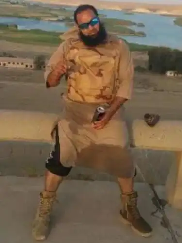The 32-year-old from Coventry (pictured) allegedly planned a massacre back in Britain while in the war-ravaged country