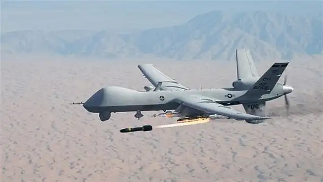 Pictured: Hussain was brought down by a US drone dropped on the command of the RAF 