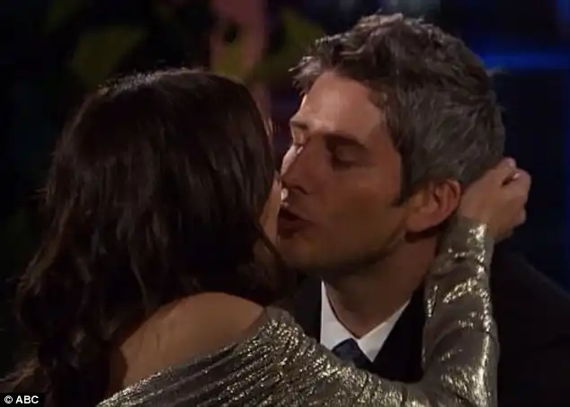 A Bachelor insider revealed that herpes and other STDs are the 'top reason applicants don't make it onto the show' in a newly released excerpt from writer Amy Kaufman's upcoming book about Bachelor Nation (FILE PHOTO: Above suitor Arie Luyendyk Jr is seen sharing a smooch with castmember on a recent episode of show)