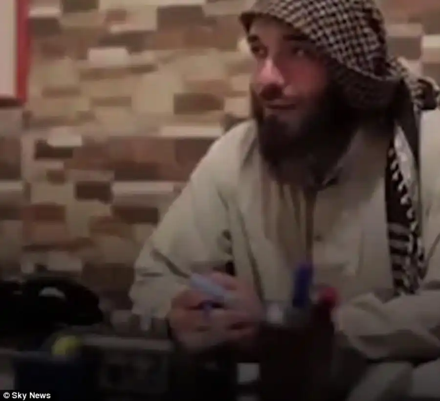 The former police chief can be seen after he had cut his hair and beard as he tries to distance himself from the extremist group