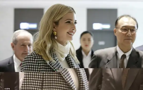 Ivanka is scheduled to attend the games on Saturday and then watch the closing ceremony on Sunday