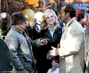 Yikes! His upcoming 48th feature A Rainy Day in New York ominously concerns a 44-year-old man (Jude Law) seducing a 15-year-old 'concubine' (Elle Fanning)(pictured October 18)