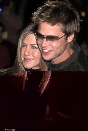 The way they were: Jennifer was married to Brad from 2000 until 2005; seen in 2001
