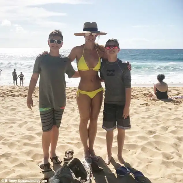 Contentious: Kevin feels that he is owed more money given the circumstances surrounding his total custody of their sons Preston, 12 and Jayden, 11 (Pictured January 3rd)