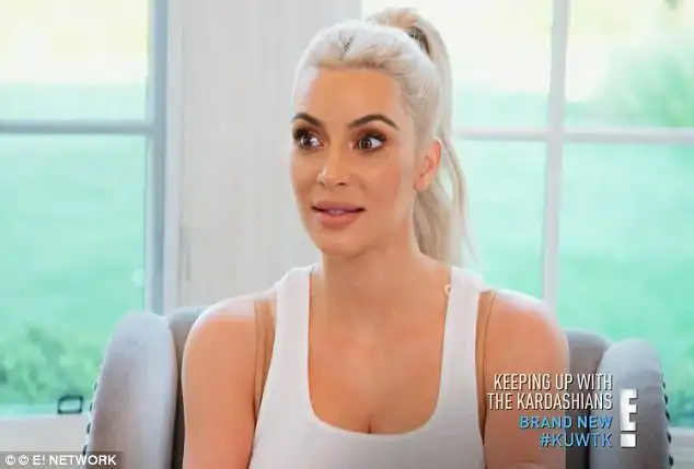 What's on your mind? Kardashian admitted she was worried she 'might not care as much' about her third baby during a chat with sister Khloe on Keeping Up With The Kardashians