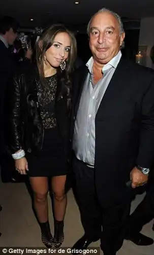High Street mogul Sir Philip Green is in talks to sell of part of the Arcadia group empirehe is pictured here in 2010 with daughter Chloe