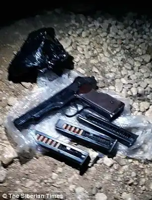 Fighter: Maj. Filipov reportedly shot and killed two rebel fighters with this handgun before he killed himself