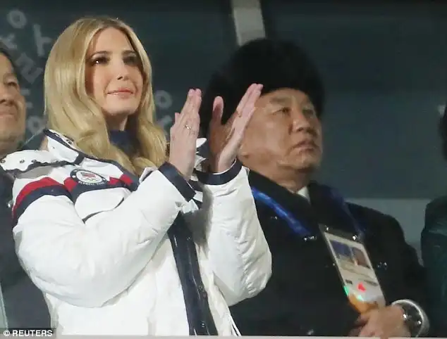 During her visit, Ivanka Trump sat in the same box as Kim Yong Choi, vice chairman of North Korea's ruling Worker's Party Central Committee