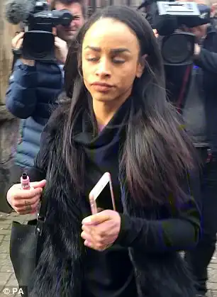 Leon Roberts and Jade Muzoka (pictured outside court today) lied about being bedridden with vomiting and diarrhoea and sued the hotel and tour operators Thomsons